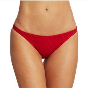NWT Onia Ashley Ribbed Bikini Red Rock Bottoms